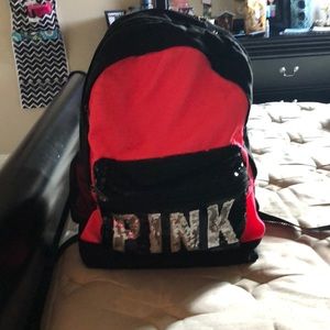 Pink backpack
