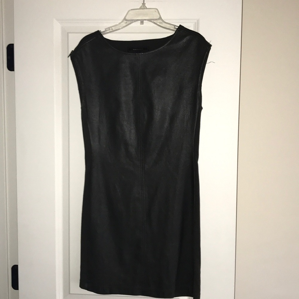 BCBG leather dress