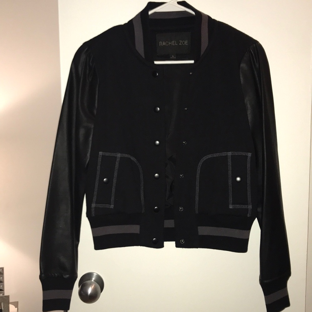 Rachel Zoe varsity bomber