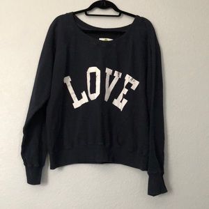 Navy blue LOVE sweater
