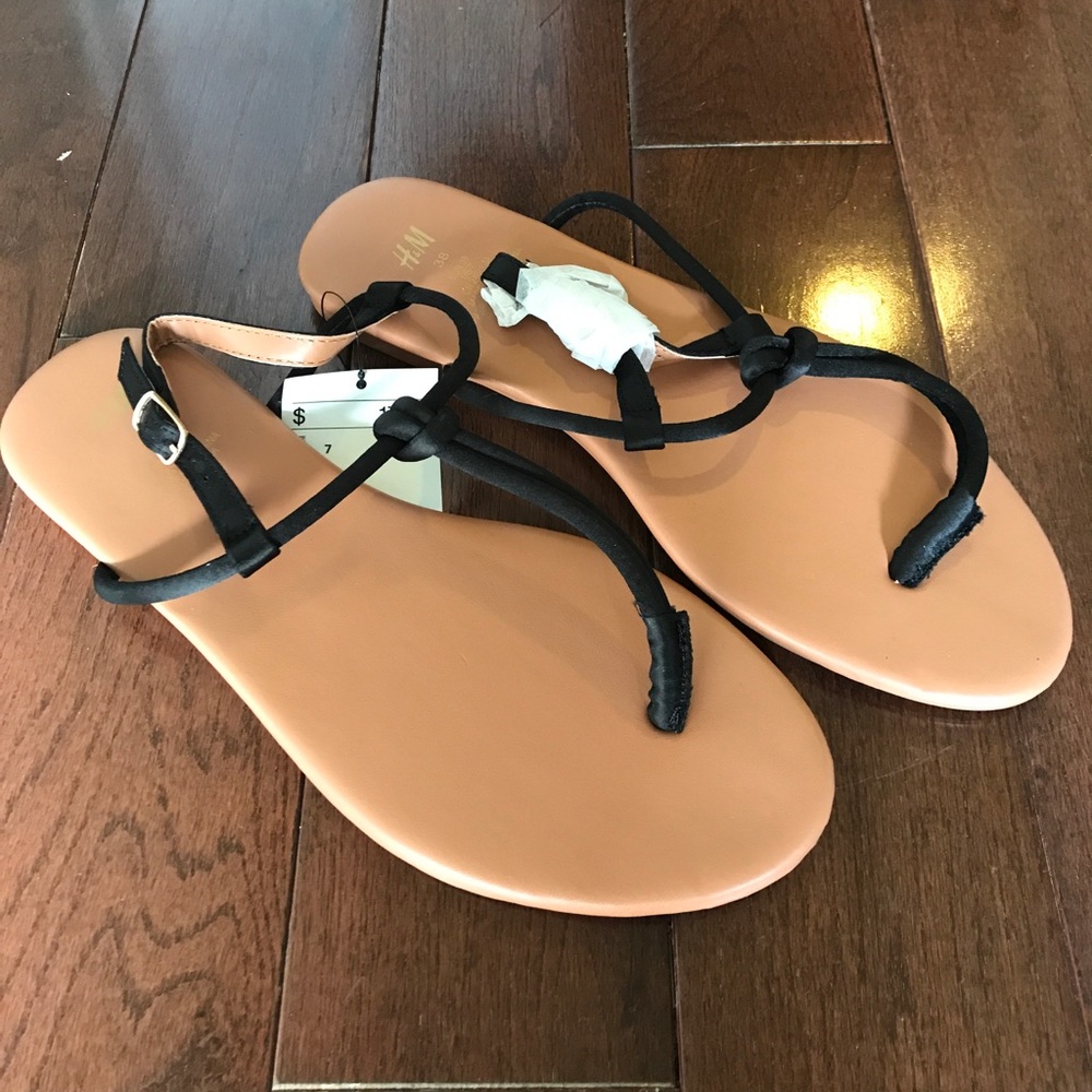Satin strap sandals