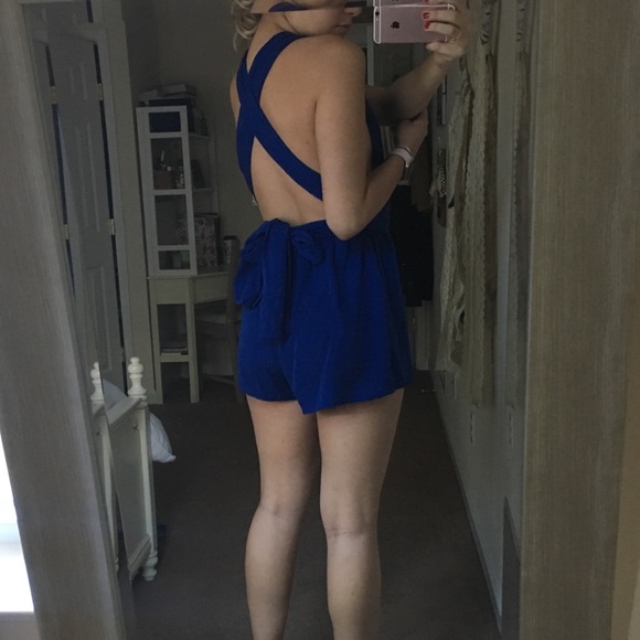 Royal Blue Multi-Way Romper - Picture 4 of 4