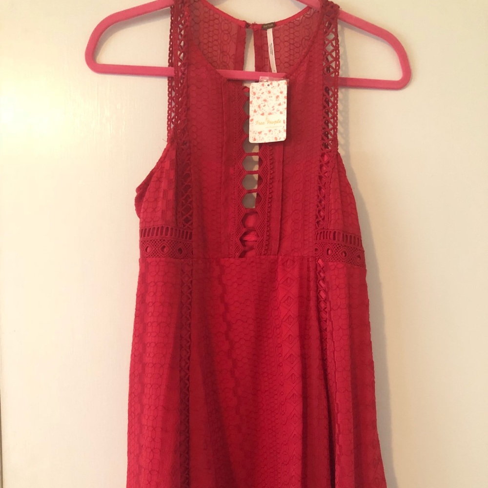 Free People red cocktail dress