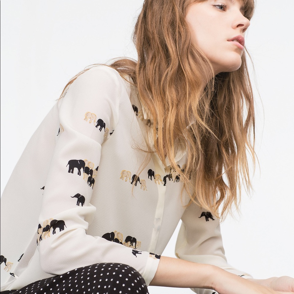 Zara Elephant Blouse 🐘