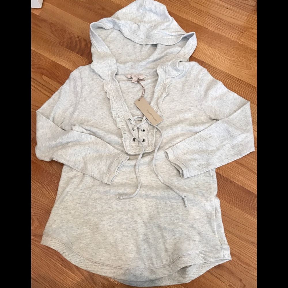 NWT Banana Republic laced up hoodie