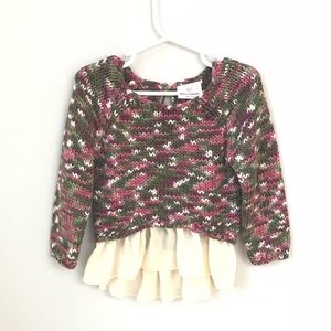 hanna andersson sweater w/ruffles