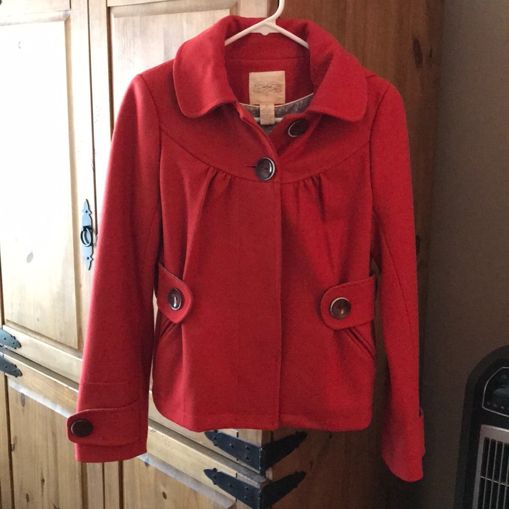 Anthropologie Cidra Burnt Orange Jacket Size 0