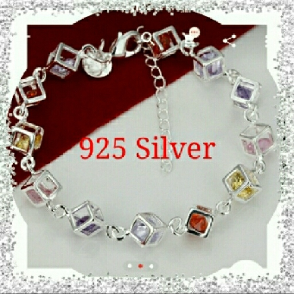 Gorgeous 925 Silver Color Block Bracelet🎀