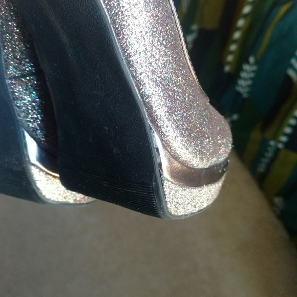 Baby Phat Pewter/multi glittered platform - Picture 5 of 7