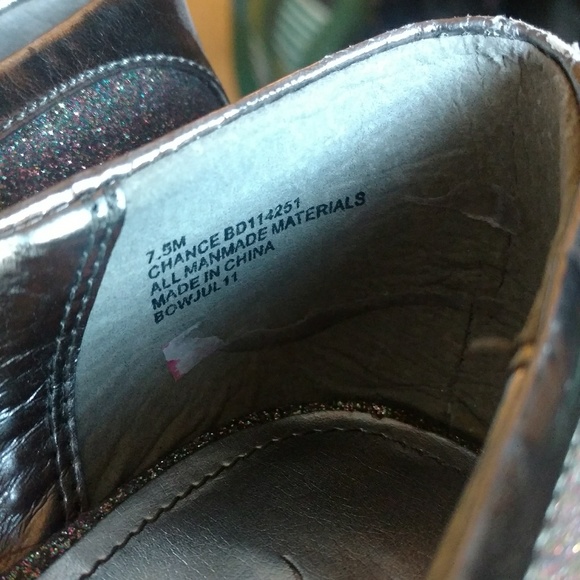 Baby Phat Pewter/multi glittered platform - Picture 7 of 7