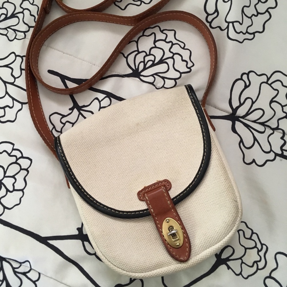 Fossil Leather Crossbody Bag