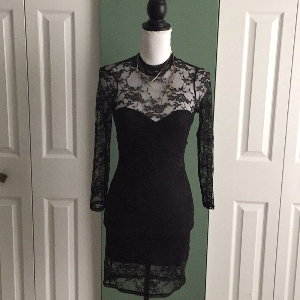 NWT H&M divided little black dress