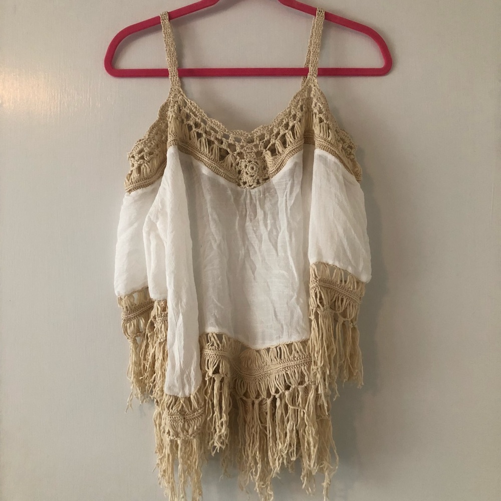 Boho, off the shoulder shirt