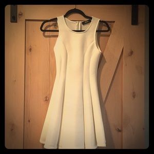 Beautiful White Fit and Flare Dress