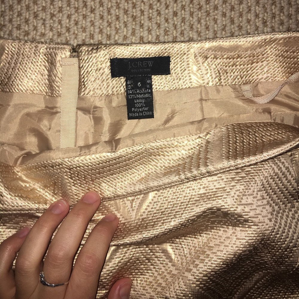 TODAY IS THE LAST CHANCE FOR Jcrew Gold Skirt!