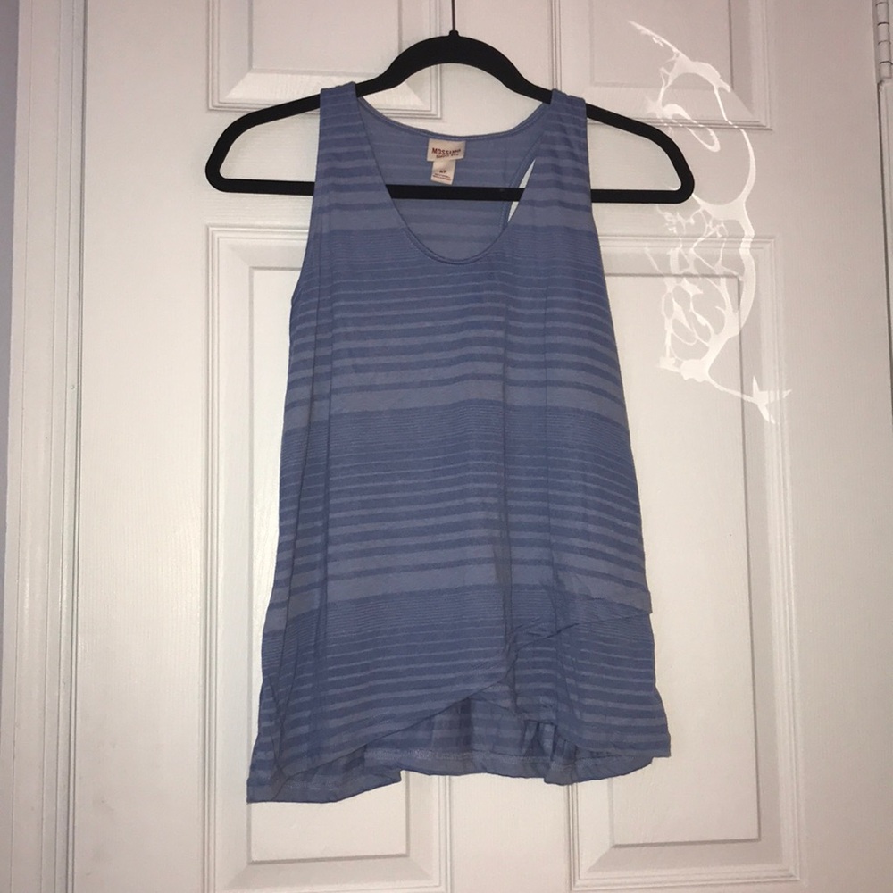 Blue stripped tank