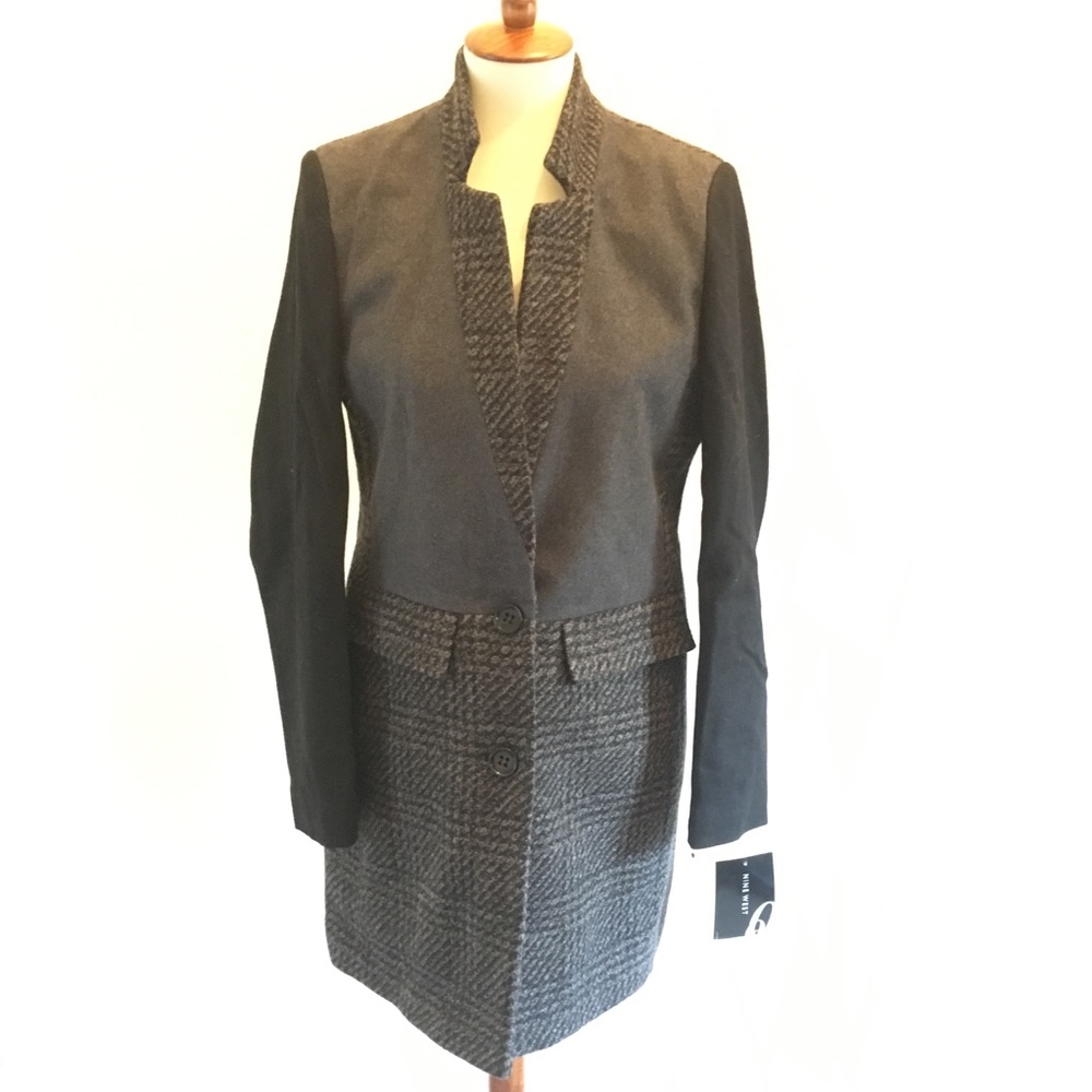 Nine West black and grey coat