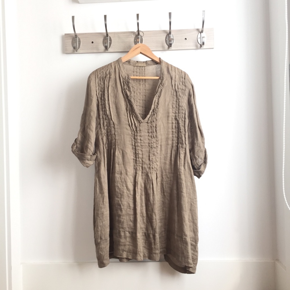 Brown Linen Tunic