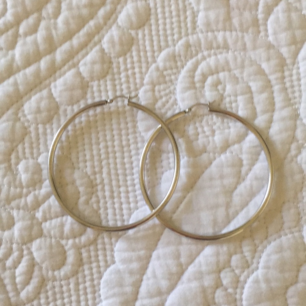 9.25 Sterling Silver Large Hoops