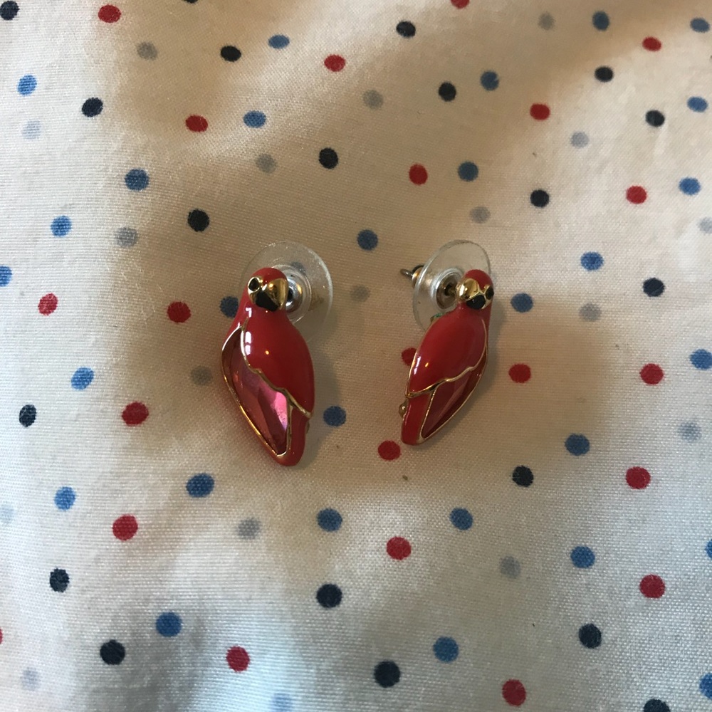 Kate Spade parrot studs