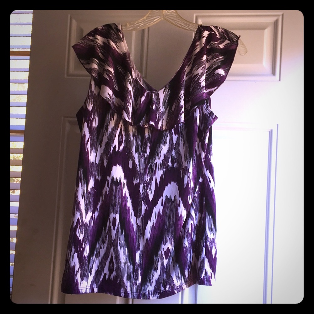 Ruffled Sleeveless Top