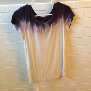 Blue tye dye top