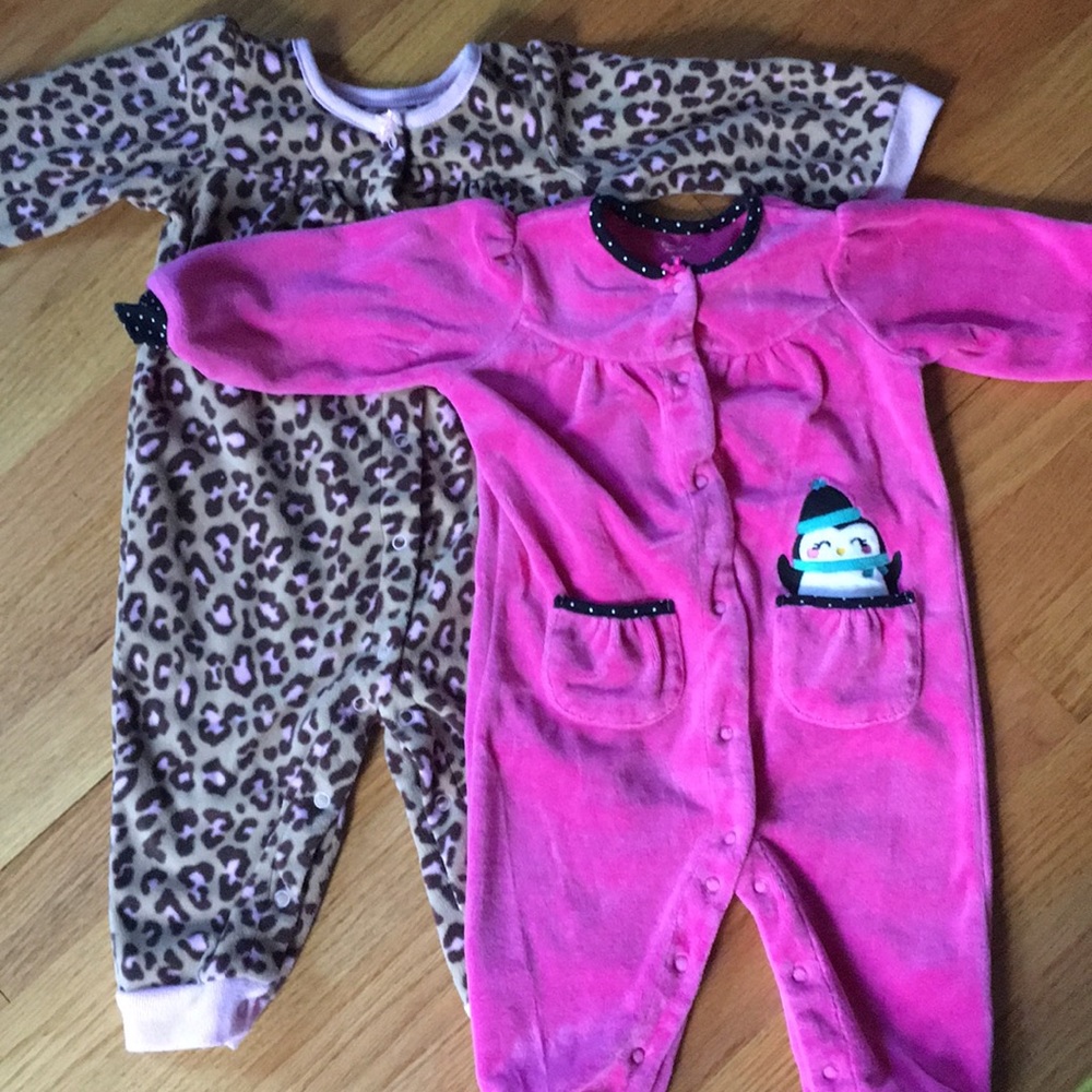 Baby one piece fleece 2 pairs