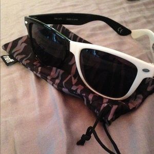 Neff Black and White Split Sunglasses