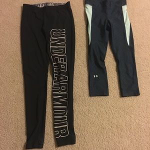 2 pair of under armour pants