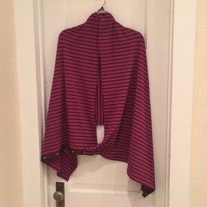 Lululemon Vinyasa wrap in purple stripes