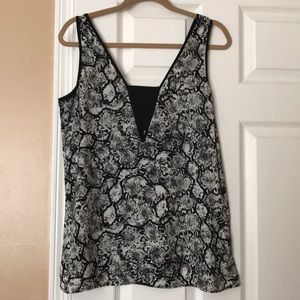 Express Tops - Express Snakeskin Tank Express Tops - Express Snakeskin Tank