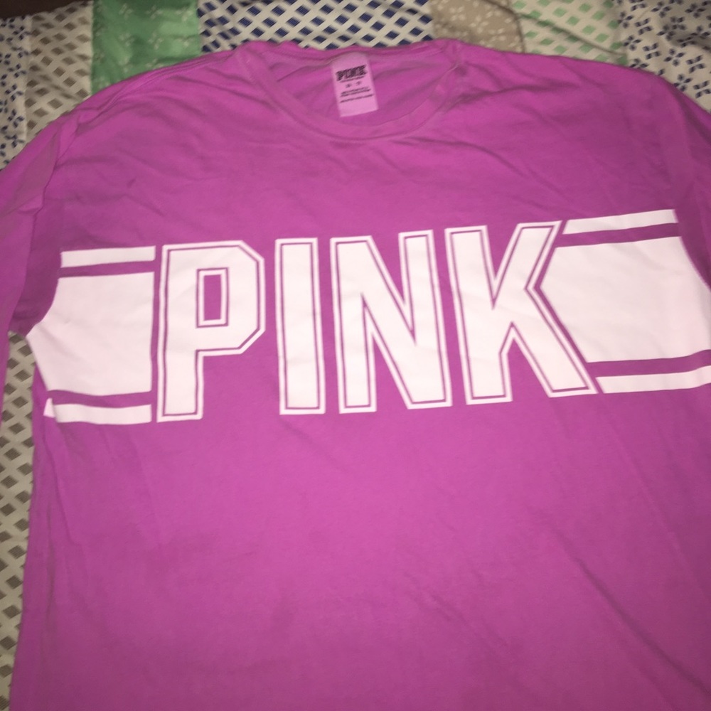 Pink long sleeve tee