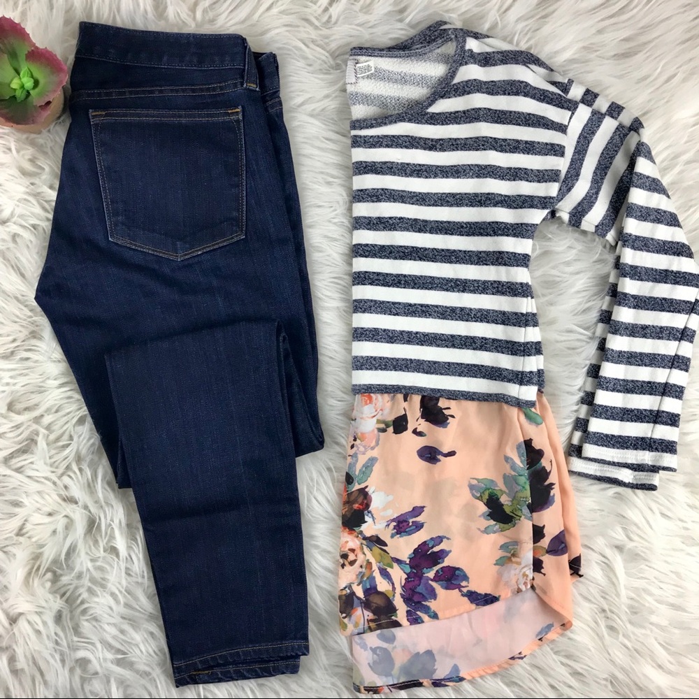 J.CREW toothpick skinny jeans dark wash