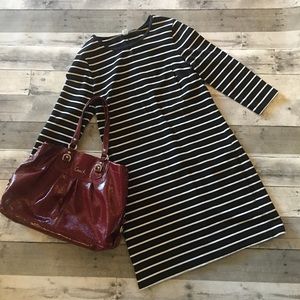Large Old Navy Black and White Stripe Dress