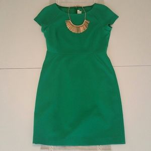 J. Crew Kelly green sheath dress