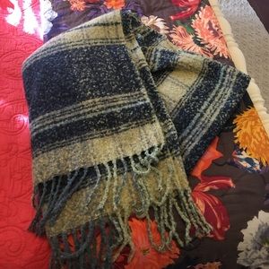 Free People plaid blanket scarf