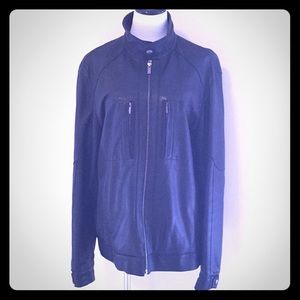 Zegna Sport Men Leather Jacket