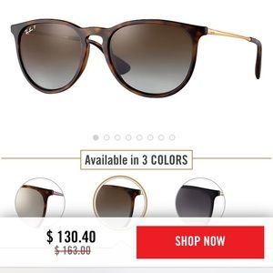 Authentic Polarized Ray Bans - Erika