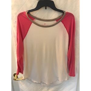 American Eagle baseball tee