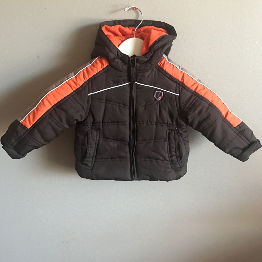 [Protection System] Kids Brown Puffer Coat
