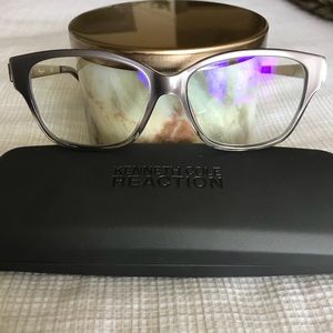 Kenneth Cole eyeglass frame and case gray