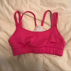Oiselle Pink Sports Bra
