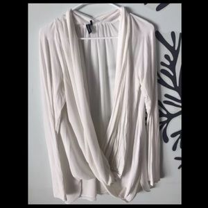 Marciano Draped White Blouse