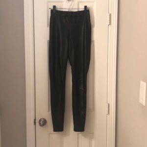 Express High-Waisted Faux Leather Leggings