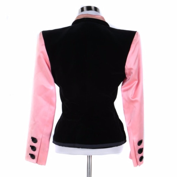 VINTAGE SAINT LAURENT Rive Gauche Jacket, Pink - Picture 3 of 8