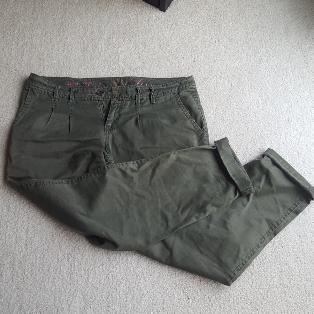 Olive green pants