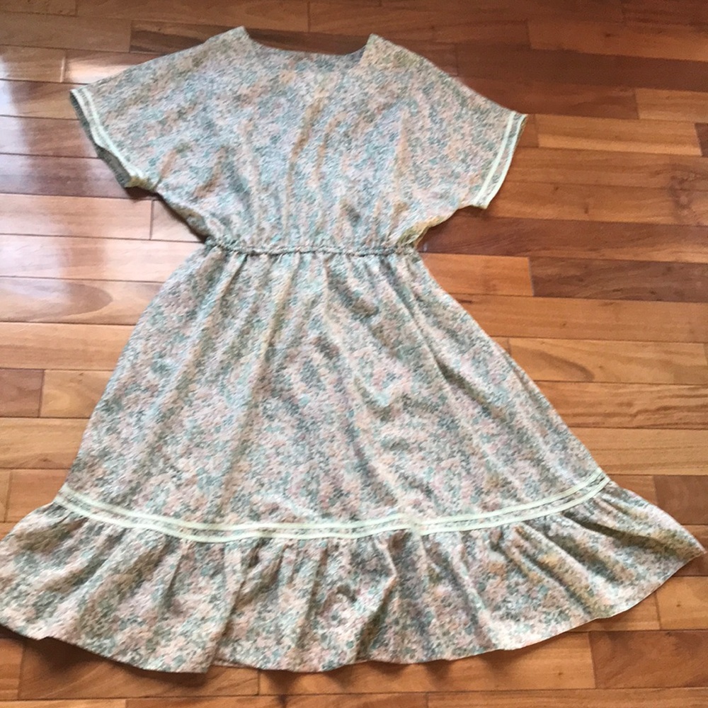 Vintage hand made floral print dress