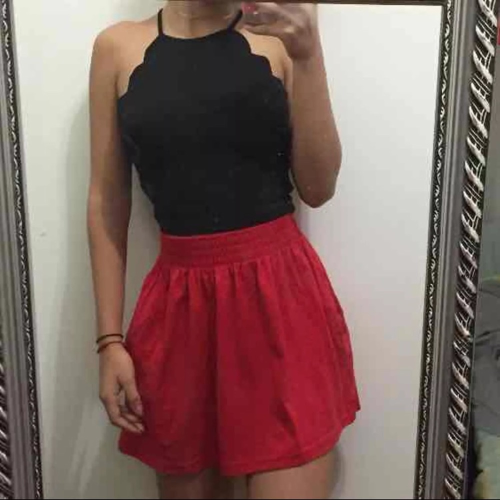 Red skirt