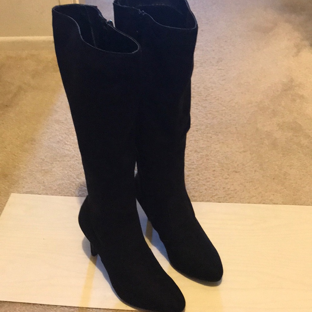 Suede Tall Boots
