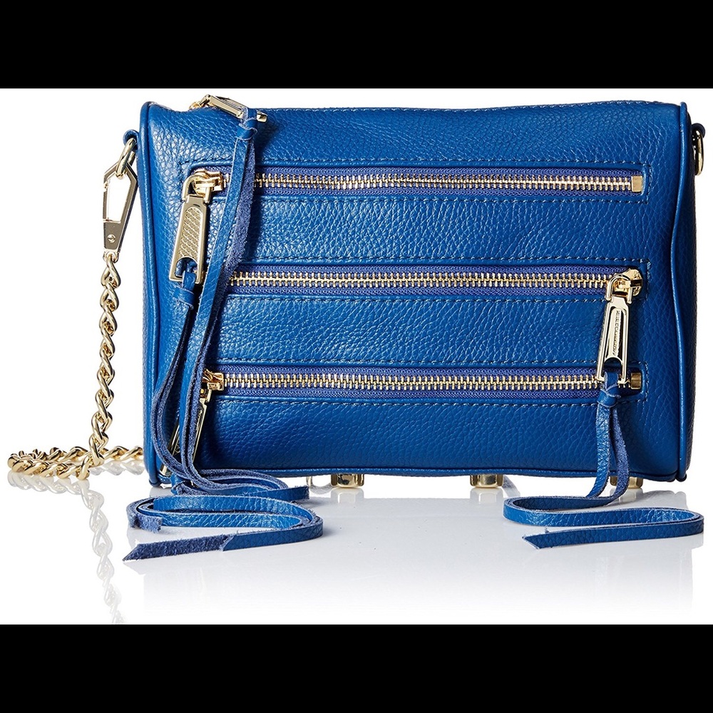 Rebecca Minkoff 5 zip moto crossbody with fringe